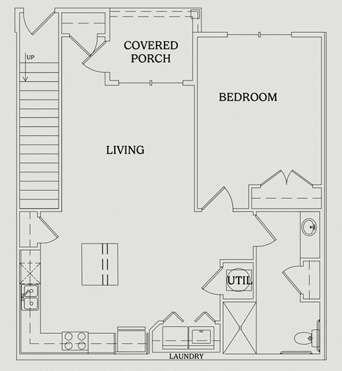 a floor plan of a bedroom apartment with a bedroom and a living room